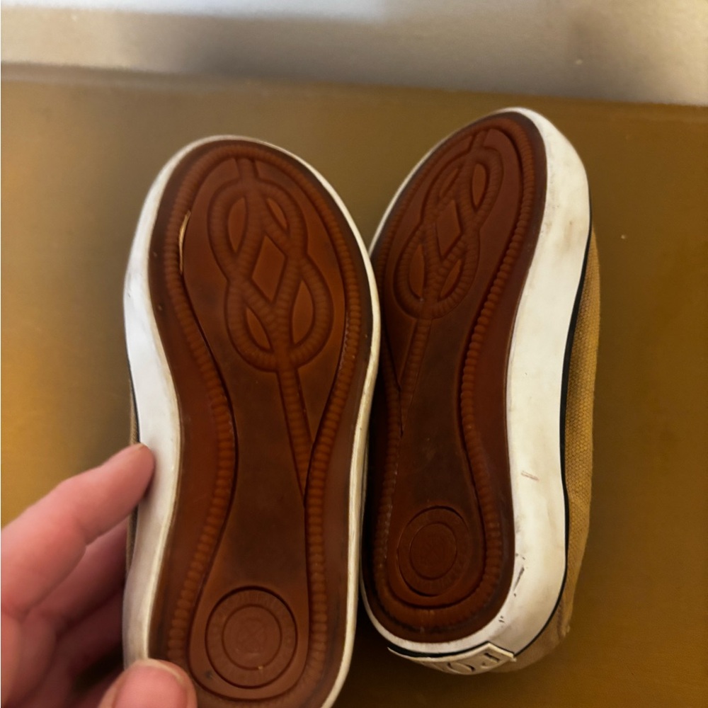Ralph Lauren Kids Tan and Navy Shoes 7 1/2 - Picture 5 of 7